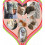 (Pink) Heart Charm and Cat Collar Safety Elastic Adjustable with Soft Velvet Material 3