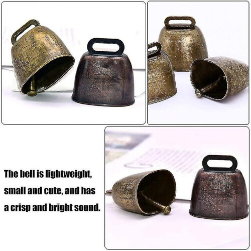 4Pcs Metal Cow Bell Copper Bells Shepherd Bell Farm Bell 2