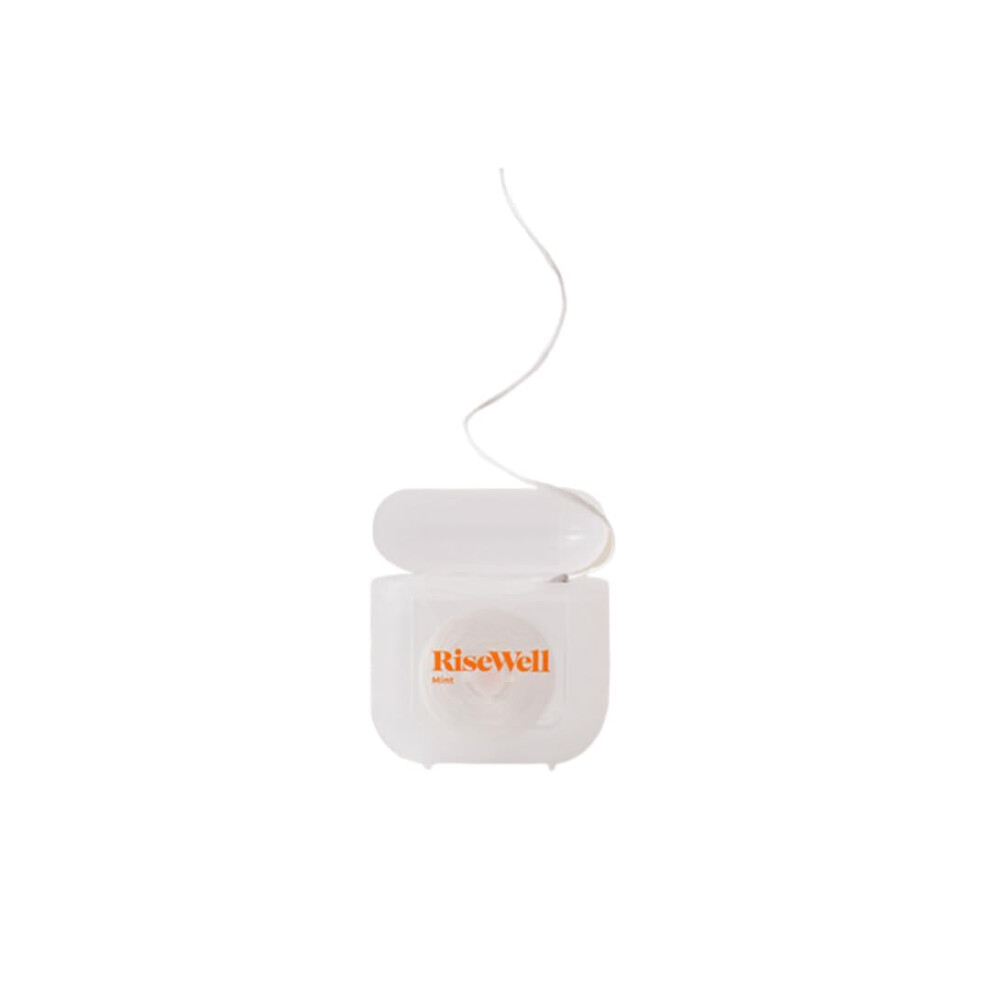 Risewell Scrubby Floss - Natural Pfas Free Dental Floss With Hydroxyapatite - Dentist-Formulated For Plaque Removal & Enamel Strengthening - Vega