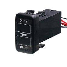 Dual Temperature Display Inside and Outside the Car Dual Temperature Sensor for Prado Prius