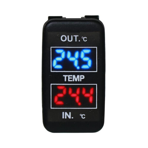 Dual Temperature Display Inside and Outside the Car Dual Temperature Sensor for Prado Prius 2
