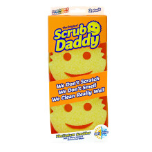 Scrub Daddy Original Splschwamm, Doppelpack, Smiley-Gesichtsschwmme zum Reinigen und Abwaschen Multipack, nicht kratzende Scheuerschwmme fr die