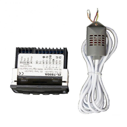 Embedded Easy Install Temperature Humidity Incubator Controller Timer Dual Display Abs Multifunctional Heat Cool Digital Small 2