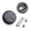 Water Temp Gauge Digital Display 12V Ultra-Thin Universal Water Temperature Meter with Sensor LED Indicator Display 5