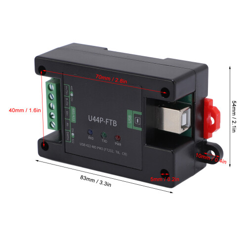 USB 422 485 PRO DIN-Schiene DB9 Seriell-Konverter-Modul 1