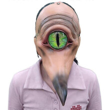 Halloween Face Mask Scary Creepy Cosplay Cyclops Monster Horror Costume Party Props Latex