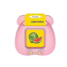 Children's card early education machine puzzle bilingual pinyin double literacy learning machine baby enlightenment educational toy card machine,pink