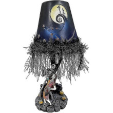 Nightmare Before Christmas Table Lamp, Light Up Led Moonlight Table with Figure Tassel Resin Handmade Model Toy Desktop Decoration