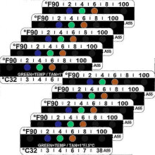 40 Pieces Temperature Strips Testing Adhesive Temperature Strips 90 To 100 Fahrenheit Degree Temper