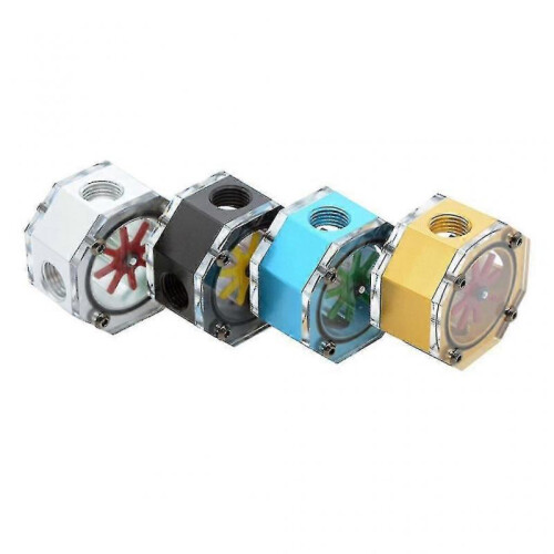 Pc Acrylic Lsj-dbx Digital Octagonal Flow Meter for Water Tank Liquid Cooler 1