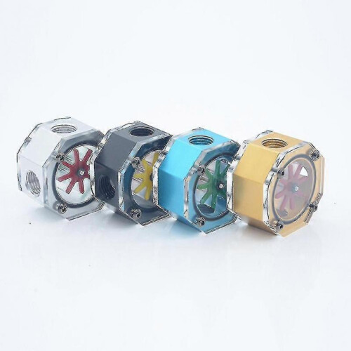 Pc Acrylic Lsj-dbx Digital Octagonal Flow Meter for Water Tank Liquid Cooler 2