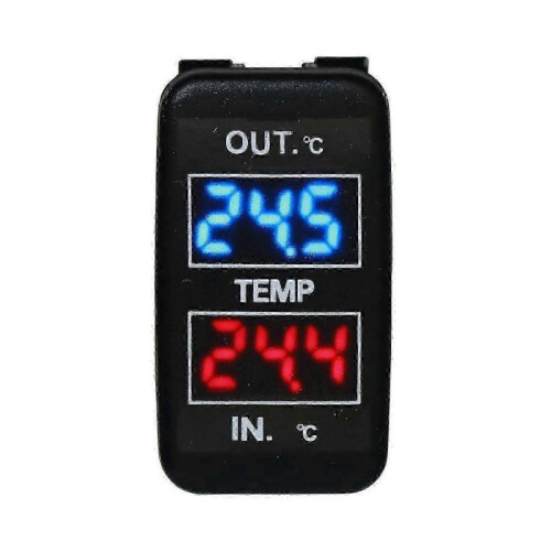 Dual Temperature Display Inside and Outside the Car Dual Temperature Sensor for Prado Prius 2