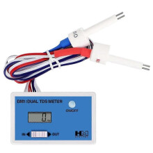 Digital Water Quality Tester Dual Probe Online Tds Detector Input/output Water Quality Monitor for Tap Water Fish Tank