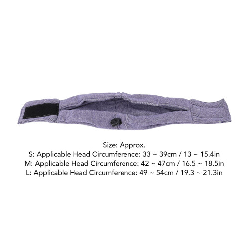 Dog Ear Wrap for Grooming Noise Protection, Polyester Cotton, Size S 1