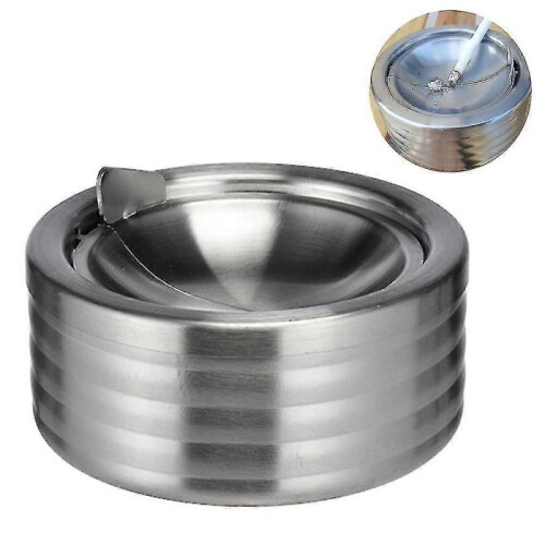 Stainless Steel Ashtray with Lid Tw