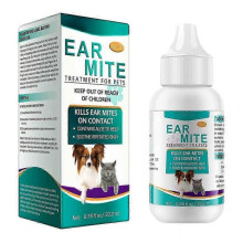 Ear MiteTreatment for Cats Pet Ear Cleaners Dogs EarMite Oil Cats EarMite
