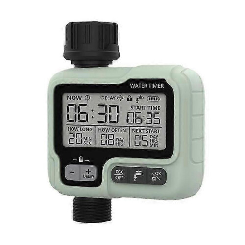 Water Timer Irrigation Timer Ipx5 Waterproof Manual Automatic Sprinkler with Large Lcd Display Easy Installation NEW