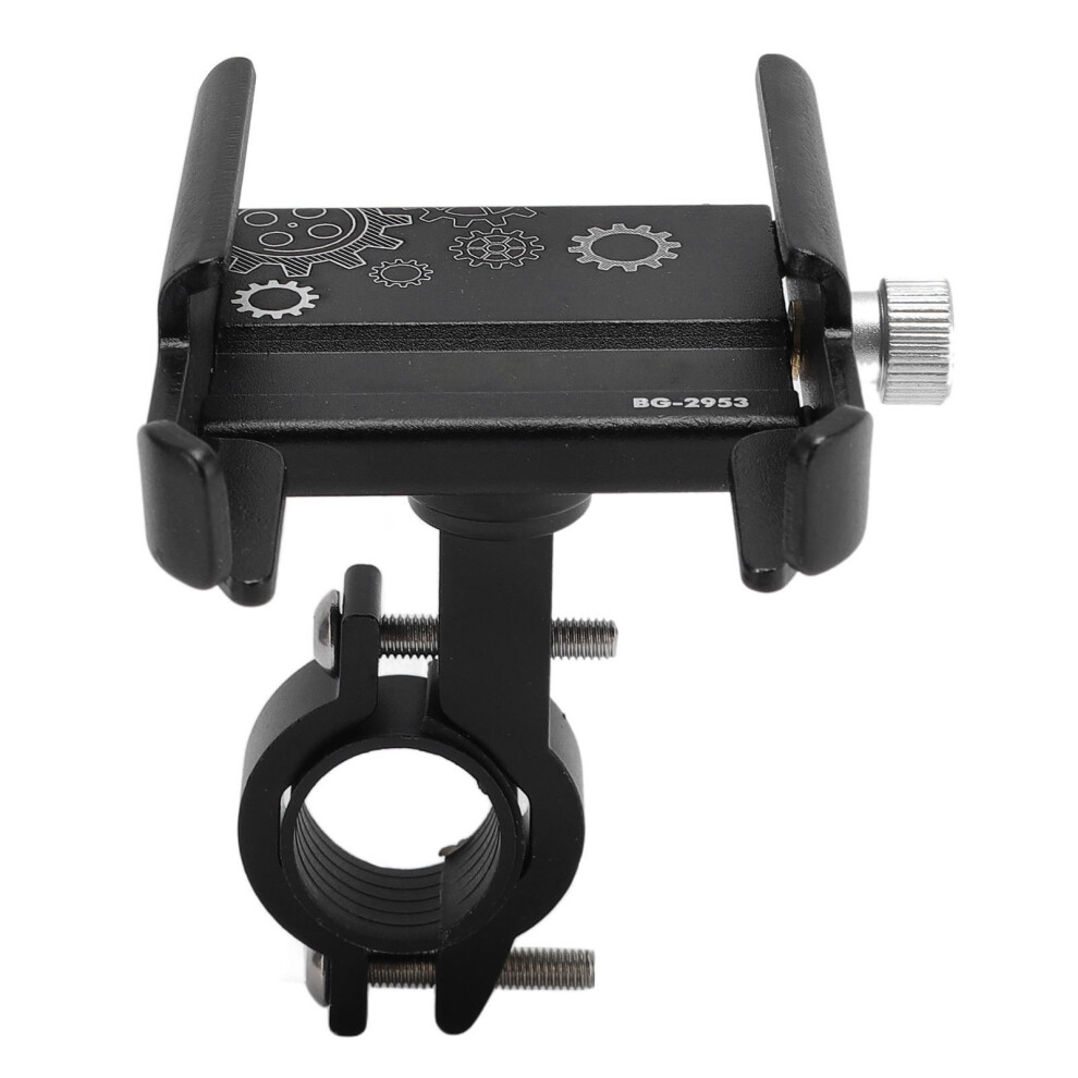Cycling Phone Holder 360 Rotating Aluminum Alloy Shockproof Handlebar Clamp Black 6931330188141