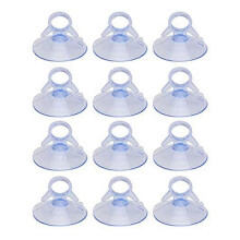 12 Pcs Air Plant Stand,Fish Tank Vacuum Suction Cups with Loops for Plants Hanging on Glass Windshi