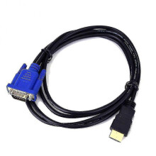 6ft 1080p Hdmi-compatible Male To Vga Male Video Converter Adapter Cable Cord for Hdtv Dvd