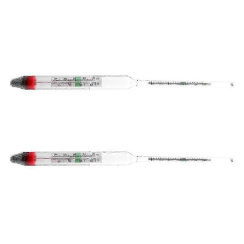 2pcs Accurate Glass Hydrometer & Salinity Meter for Fish Tanks - Floating Areometer for Salt Water Measurement 1