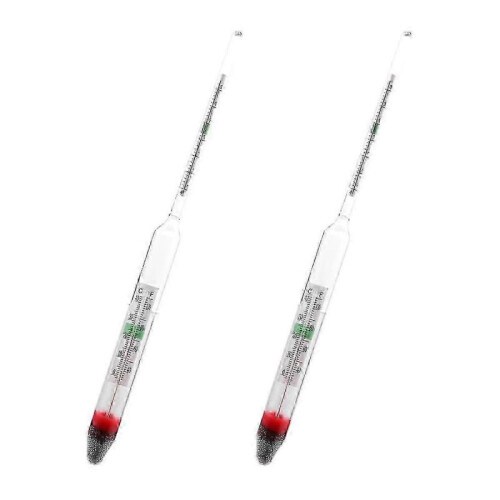 2pcs Accurate Glass Hydrometer & Salinity Meter for Fish Tanks - Floating Areometer for Salt Water Measurement 2