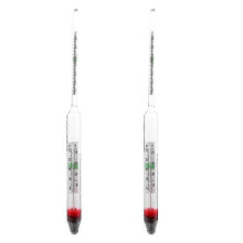 2pcs Accurate Glass Hydrometer & Salinity Meter for Fish Tanks - Floating Areometer for Salt Water Measurement