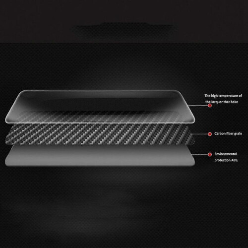 6x Armrest Box Protective Covers Carbon Fiber Car Central Armrest Decorative Modification for 10th 1