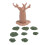 Miniature Bread Tree Model for Kids Educational Sand Table 115x95mm 3