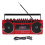Retro Cassette Player Recorder with Bluetooth, AM FM SW Radio, USB, Red EU Plug 2