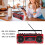 Retro Cassette Player Recorder with Bluetooth, AM FM SW Radio, USB, Red EU Plug 5