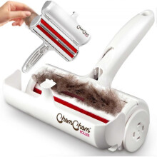Chom Chom Roller Pet Hair Remover and Reusable Lint Roller - ChomChom Cat and Dog Hair Remover for Furniture, Couch, Carpet, Clothing and Bedding - Po
