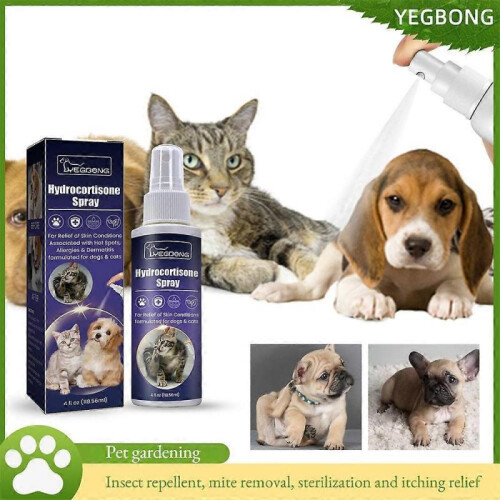 (2pcs) Hydrocortisone Spray, Itch Relief Spray Hot Spot Treatment For Dogs Cats 1