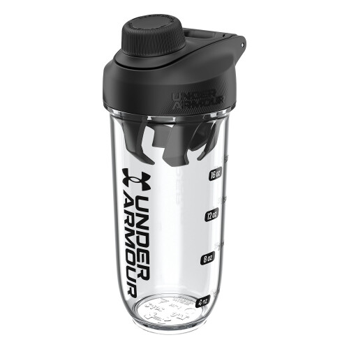 Under Armour Under Armour UA 24oz Clarity Shaker Bottle Clear/Black Osfa
