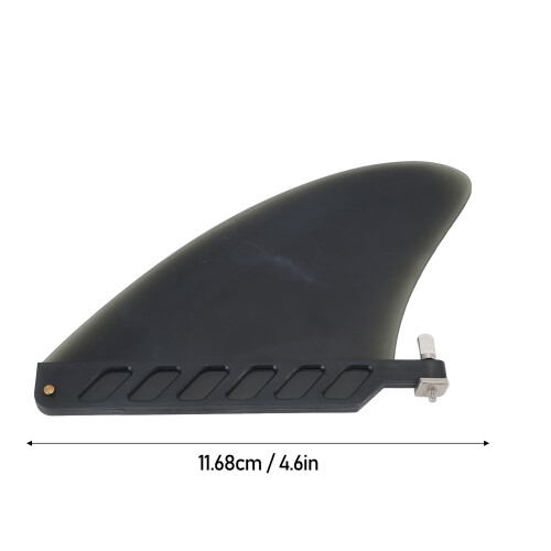 4,6 Zoll schwarzes TPU-Surfboard-Flosse leichtes Kontroll-Replacement-Fin 1