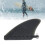 4,6 Zoll schwarzes TPU-Surfboard-Flosse leichtes Kontroll-Replacement-Fin 16