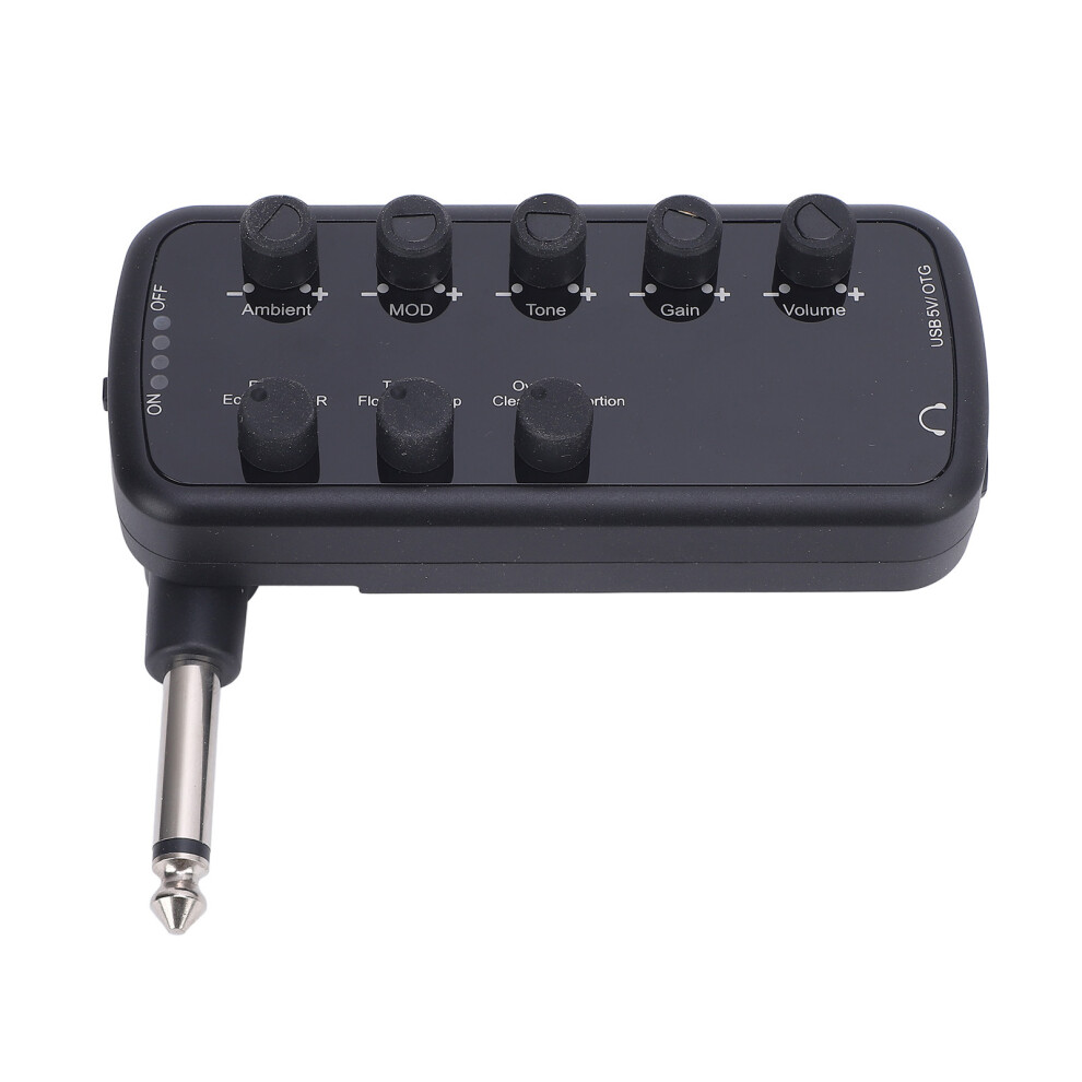 Bass Headphone Amplifier 600mAh Multi Effects Overdrive Echo Reverb Chlorine-image-OPC-PJ77JYT-NEW