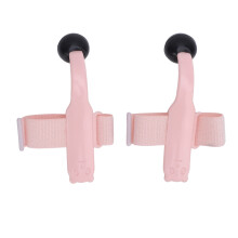 Klavierfingertrainer, 1 Paar, lebensmittelechter Gummistütz, Unterstützung für das Üben, Rosé