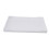 Plastic Serving Tray Rectangular White 23x15.9cm Non-slip Platter 3