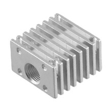For V6 Single Hot End Radiator DIY Heat Sink All Metal Heat Sink 3D Printer Accessories 30x30mm