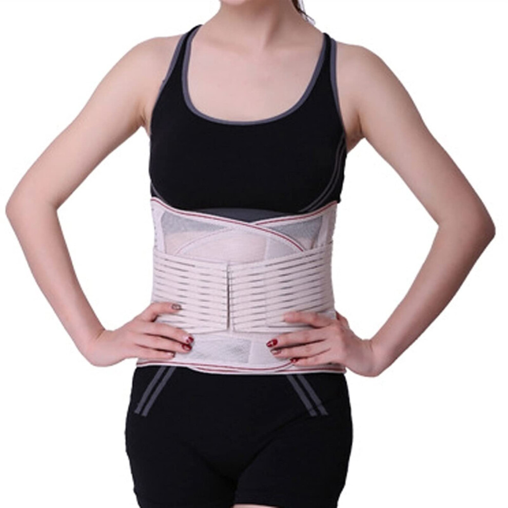 Waist trainer belt for lower back support, waist trimmer, weight loss, fitness