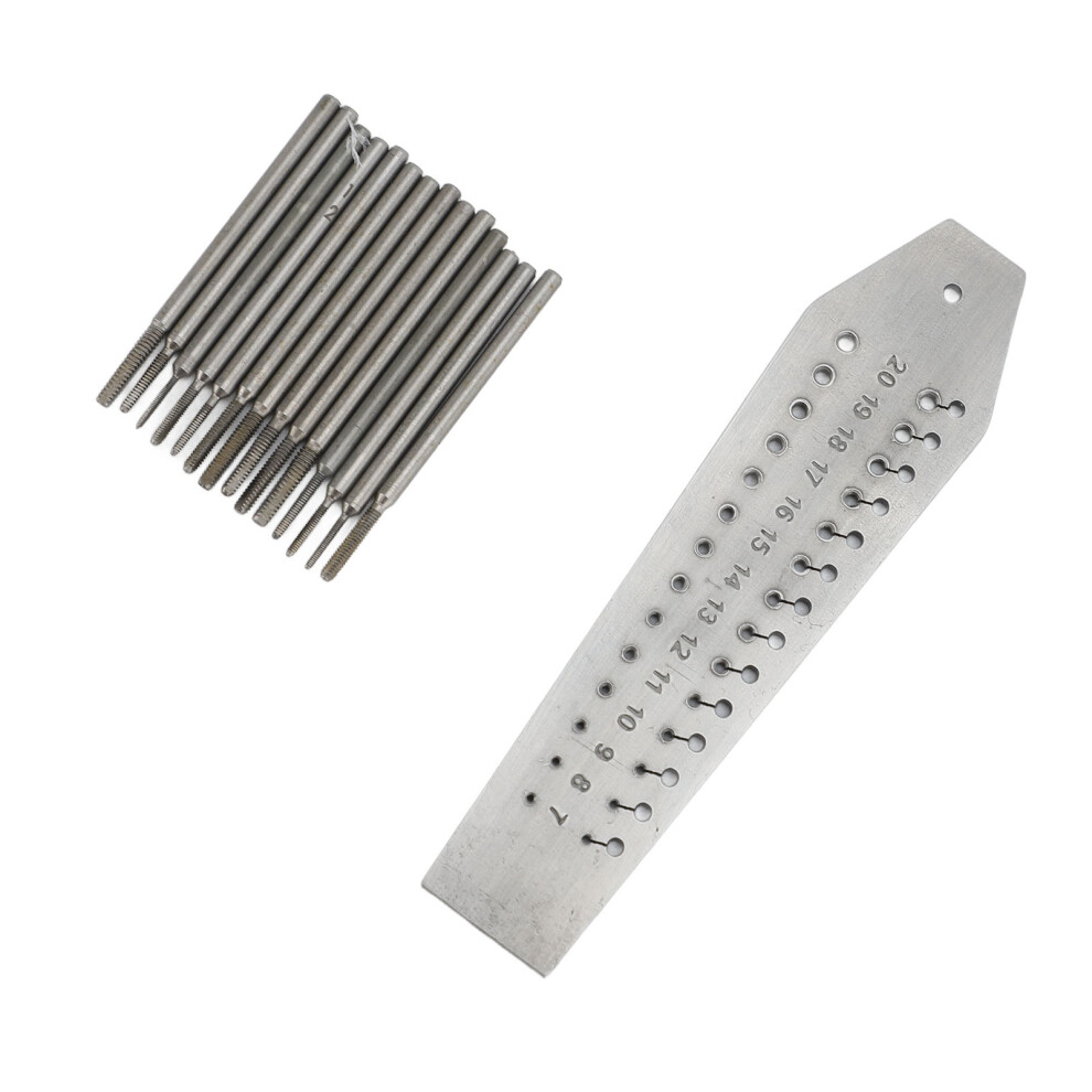 Stainless Steel Watchmakers Tap & Die, 14 Sizes, 8Cm Repair Tool 7641330190172