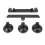 Rechteckiges Satelliten-Dachmontage-Set ABS/Metall 13