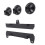 Rechteckiges Satelliten-Dachmontage-Set ABS/Metall 15