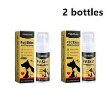 (2 bottles)1-10bottles Pet Skin Care Spray Cat & Dog Skin Wound Fungus Ringworm Itching