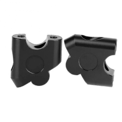 Handlebar Riser , 2pcs 22mm Universal Motorcycle Handlebar Bar Grip Rear Handlebar Clamp Move Mount Adapter(black) Tw 1