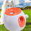 Automatic Dog Ball Launcher with 3 Balls, Orange, Adjustable Range, UK Plug 6