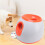 Automatic Dog Ball Launcher with 3 Balls, Orange, Adjustable Range, UK Plug 1
