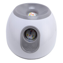 Automatic Dog Ball Launcher Grey 3-Level Adjustable Indoor Outdoor