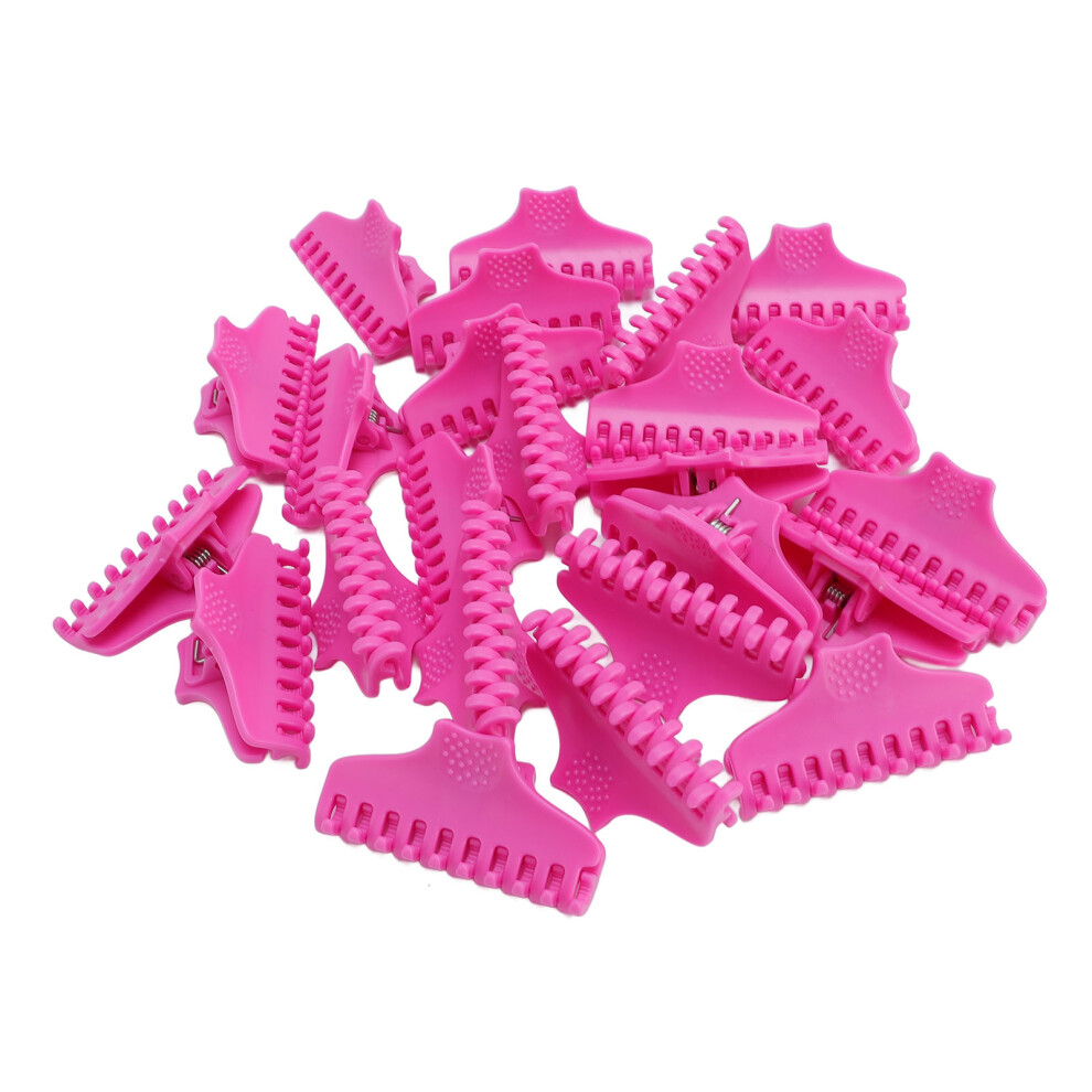 25pcs Pink Hair Claw Clips, Styling & Root Volumizer for Men